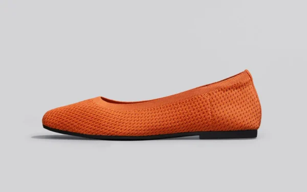 Plush Square Flats : Apricot - Image 2
