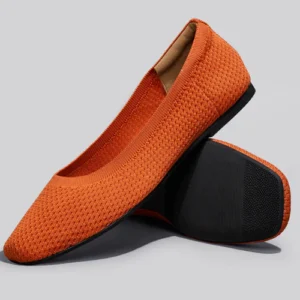 Plush Square Flats : Apricot