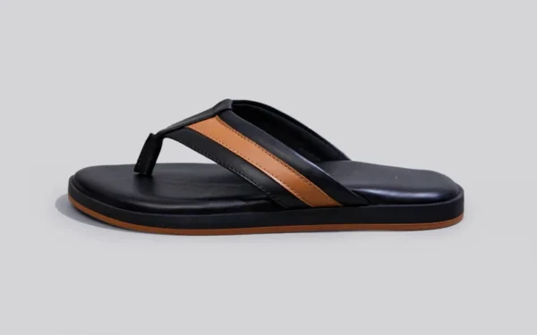 Indo-Western Flips : Black-Tan - Image 2