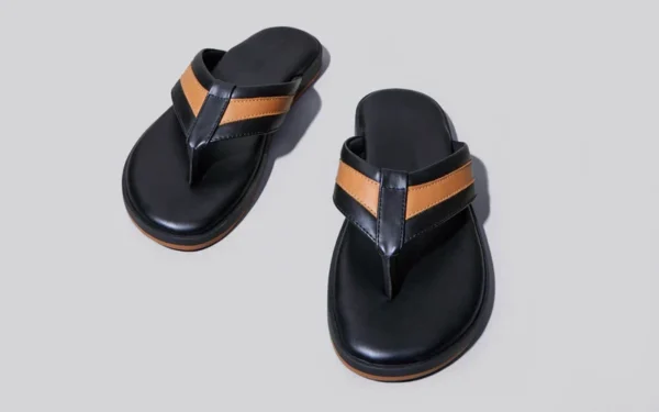 Indo-Western Flips : Black-Tan - Image 3