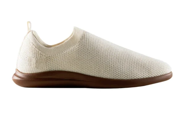ReLive Knit Slip Ons : Tusk Ivory / Brown Sole - Image 3