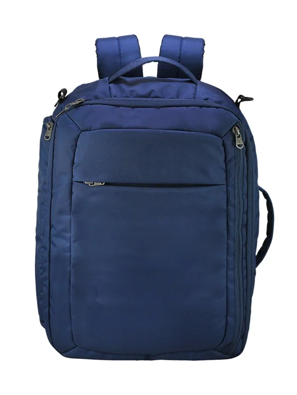 Navy Blue Polyester Backpack